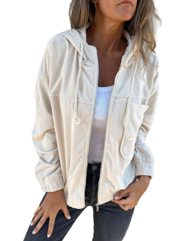 LISA™ – AFSLAPPET FORÅRSJAKKE I LET BOMULDSTWILL