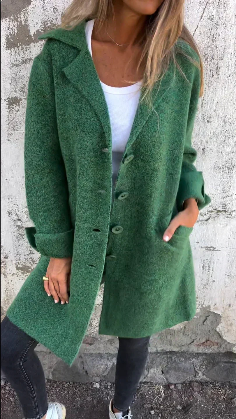 CASUAL LONG COAT™ – AFSLAPPET LANGFRAKKE I LET MATERIALE