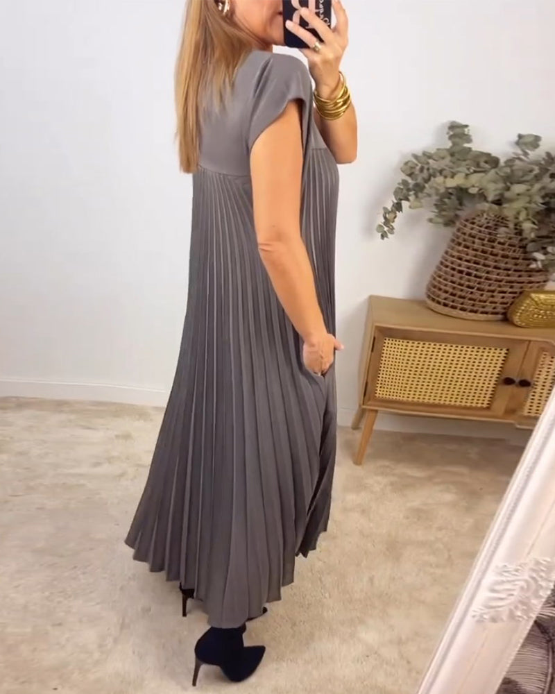 Ida - Plisseret Maxi Kjole