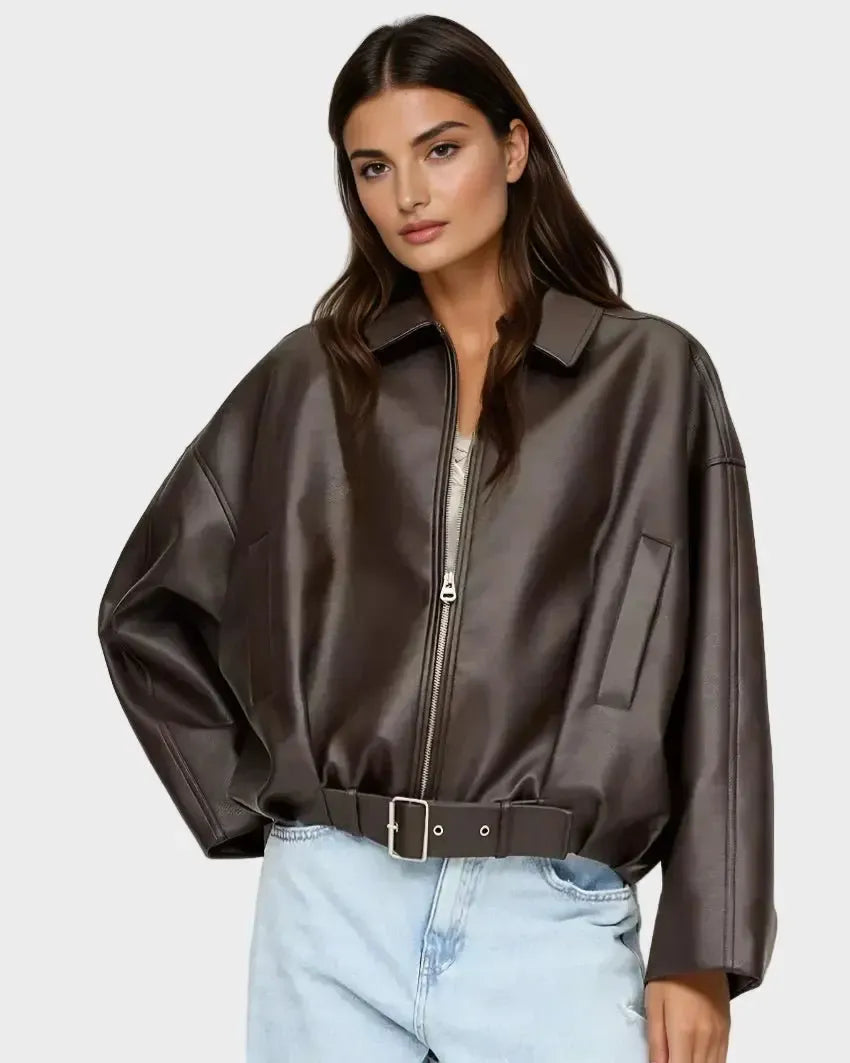 Louise | Vegansk Læderjakke