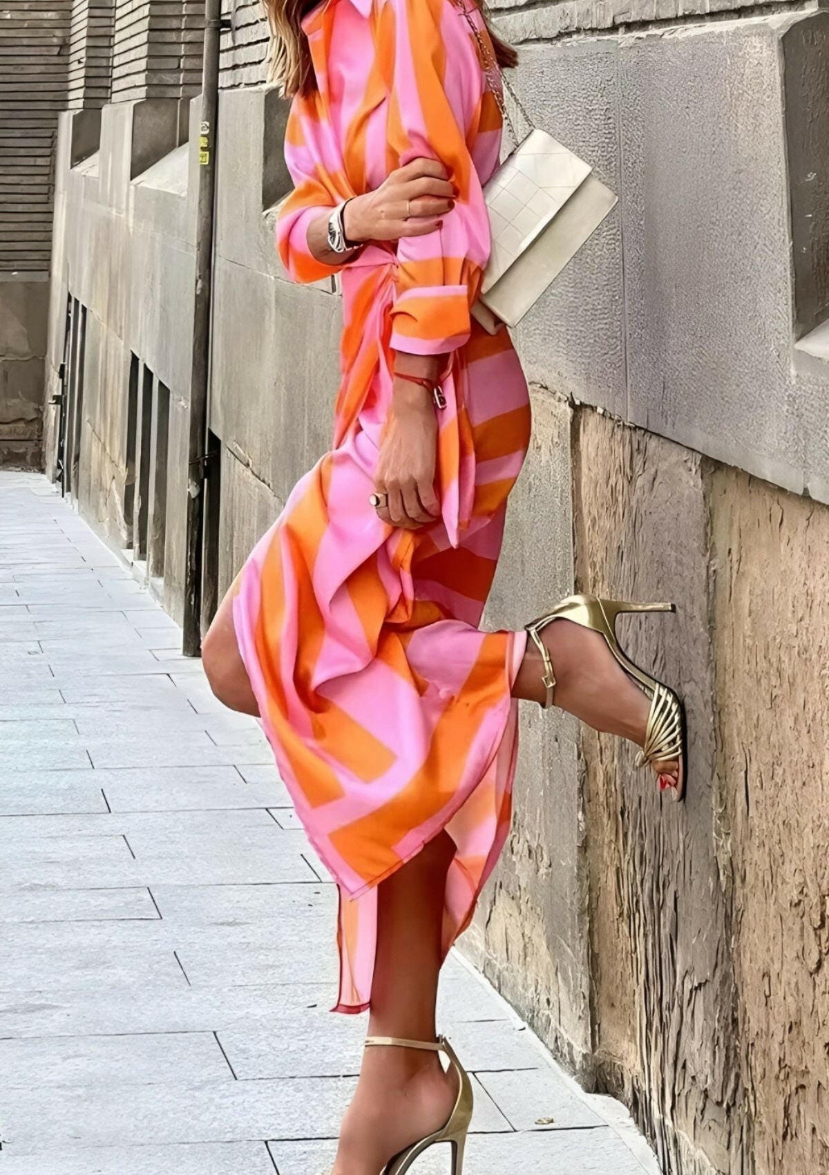 Amalia™ | Omslagskjole med tryk