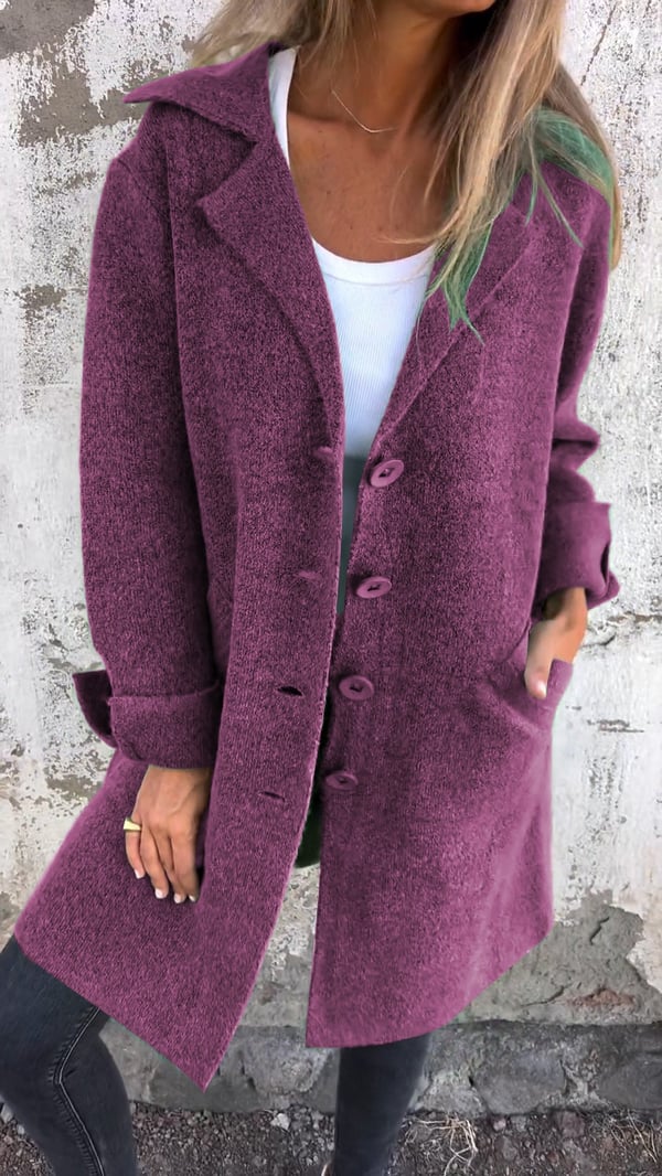 CASUAL LONG COAT™ – AFSLAPPET LANGFRAKKE I LET MATERIALE