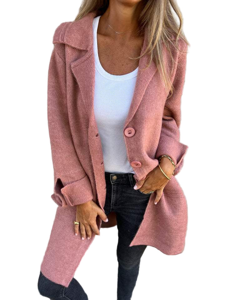 CASUAL LONG COAT™ – AFSLAPPET LANGFRAKKE I LET MATERIALE