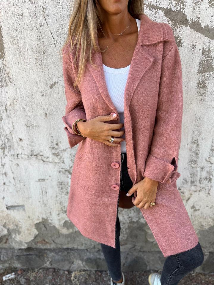 CASUAL LONG COAT™ – AFSLAPPET LANGFRAKKE I LET MATERIALE