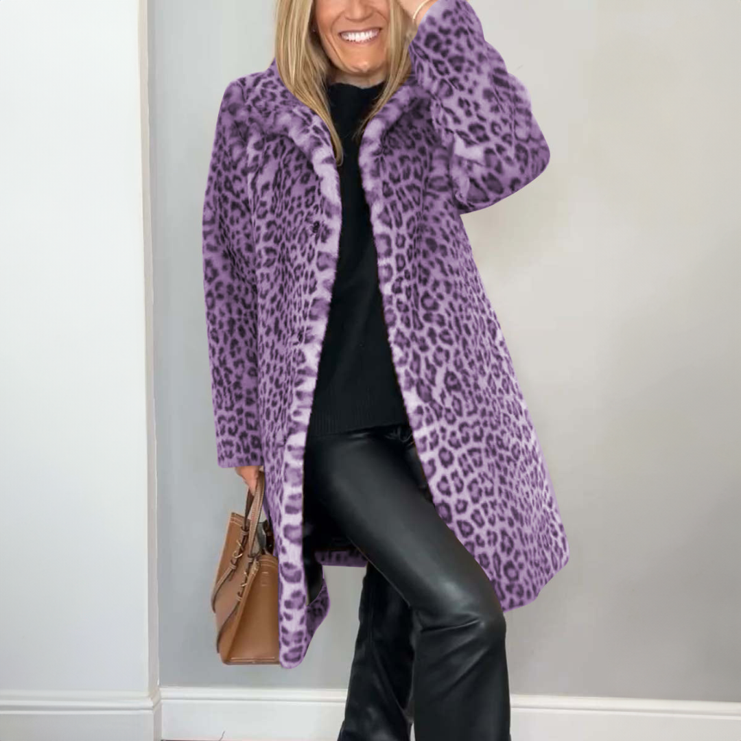 Daisy™ | Frakke med leopardprint