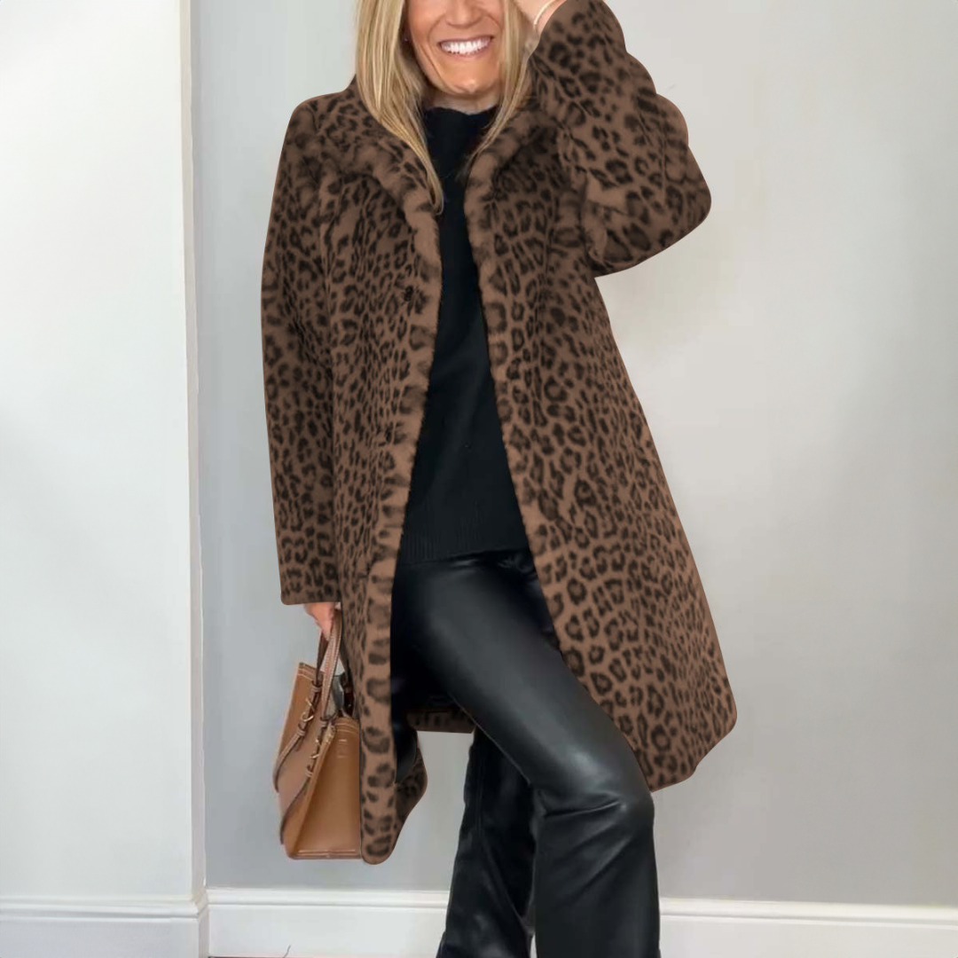 Daisy™ | Frakke med leopardprint
