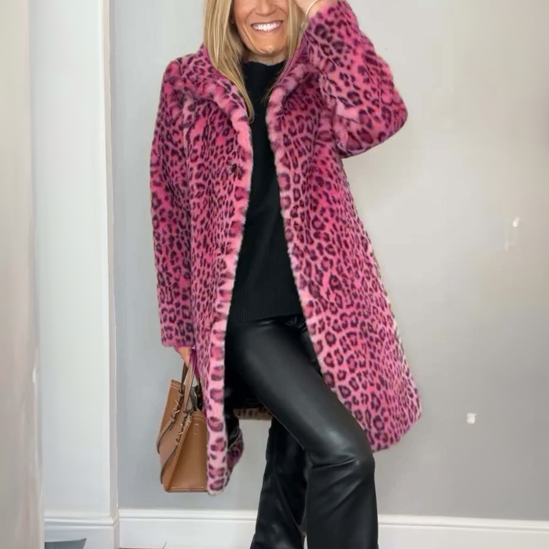 Daisy™ | Frakke med leopardprint
