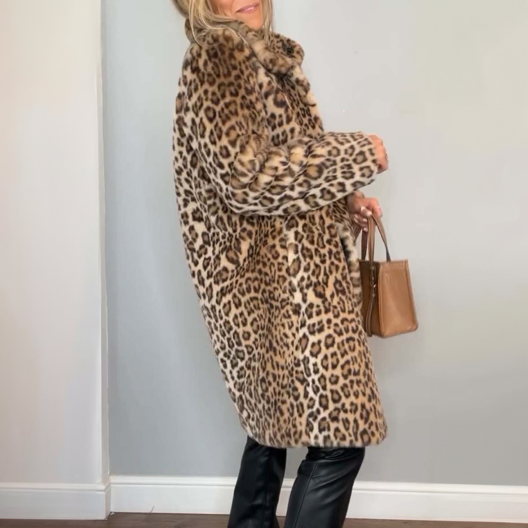 Daisy™ | Frakke med leopardprint