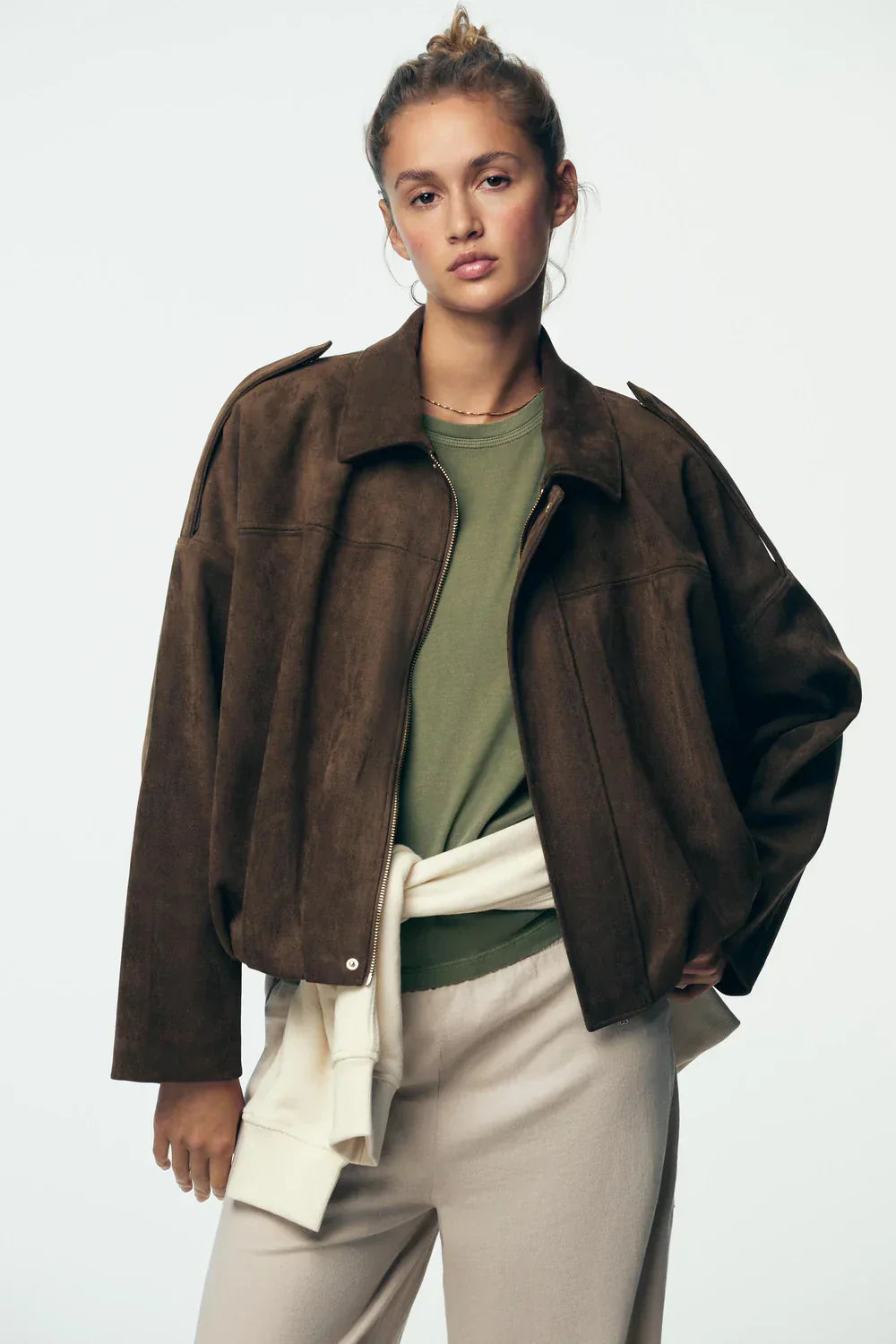 PILA™ – OVERSIZE JAKKE I SYNTETISK RUSKIND