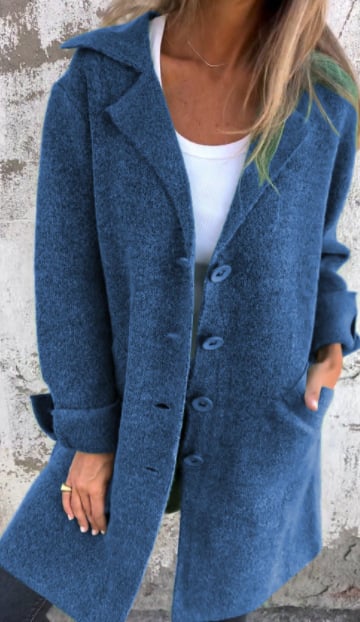 CASUAL LONG COAT™ – AFSLAPPET LANGFRAKKE I LET MATERIALE