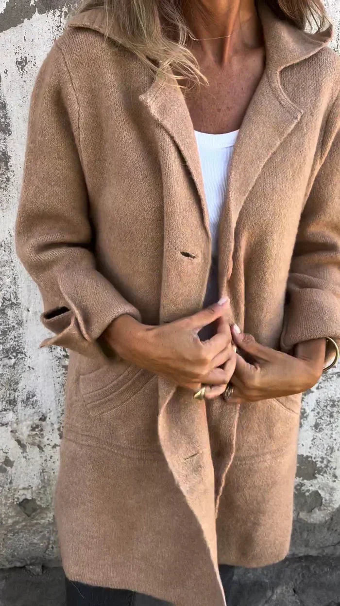 CASUAL LONG COAT™ – AFSLAPPET LANGFRAKKE I LET MATERIALE