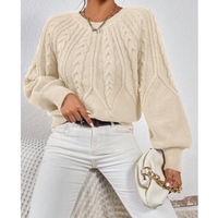 Amélia™ | Elegant og Afslappet Kabelsweater