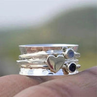 Hjerteformet Spinner-ring