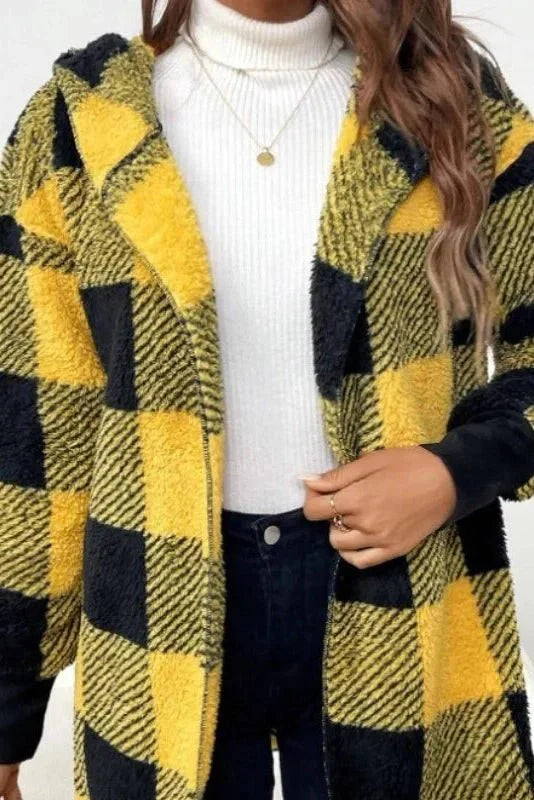 Alberte | Rutete Hættetrøje