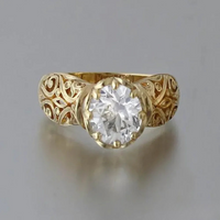 Elegant ring med hvid zirkonia