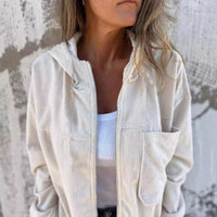 LISA™ – AFSLAPPET FORÅRSJAKKE I LET BOMULDSTWILL