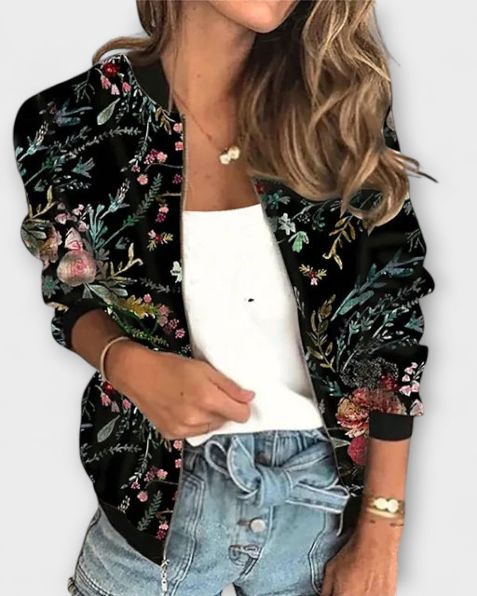 Ronja | Trykt dunjakke