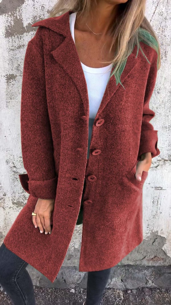 CASUAL LONG COAT™ – AFSLAPPET LANGFRAKKE I LET MATERIALE