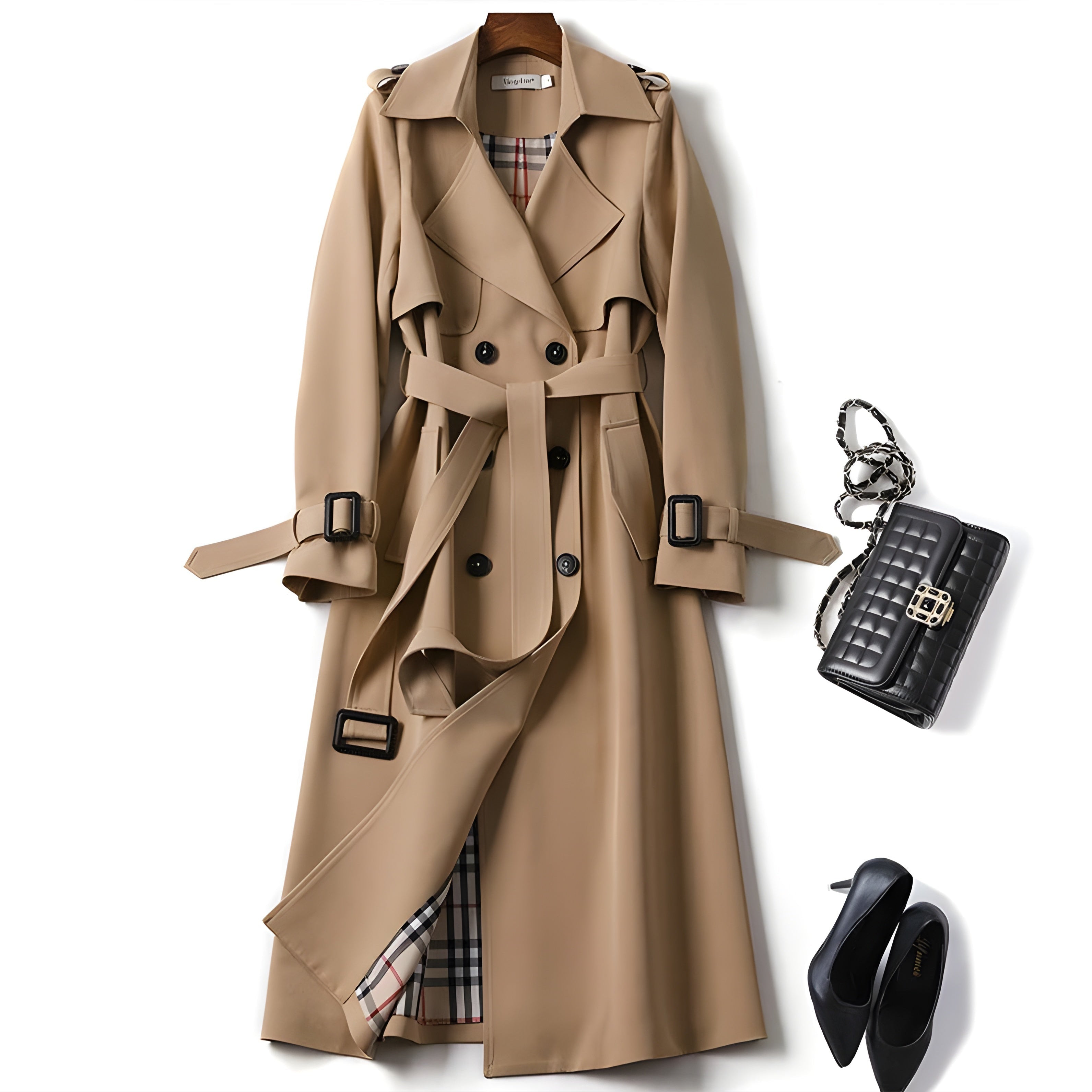 XANTHIPPE™ – ELEGANT TRENCHCOAT MED TIDLØST DESIGN