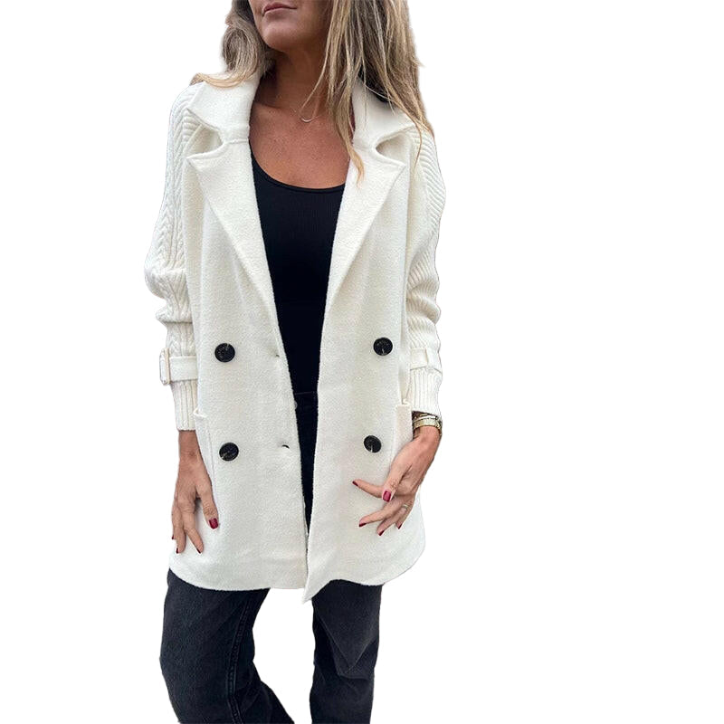 VALERIA™ – MIDLÆNGDE FRAKKE MED DOBBELTRÆKKET LUKNING